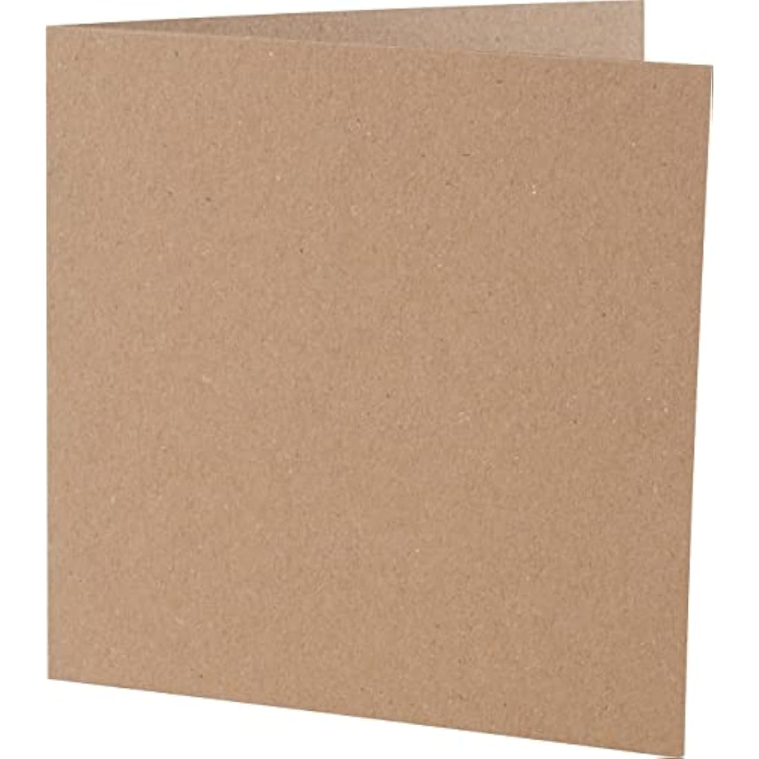 Craft UK 5x5 Kraft Card and Envelope Pack of 50 - Brown Cardstock