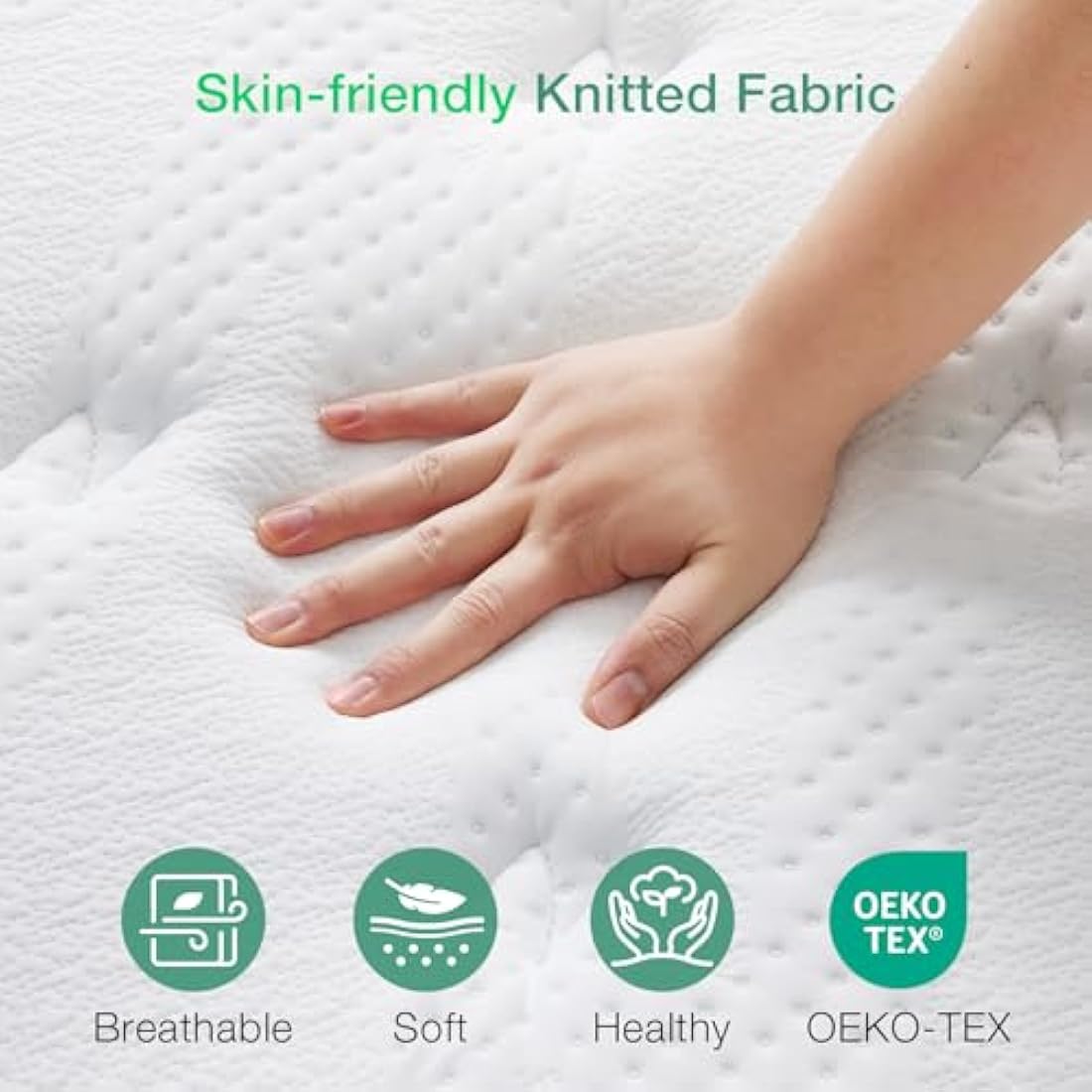 Novilla King Size Hybrid Mattress – 9.8 Inch Gel Memory Foam