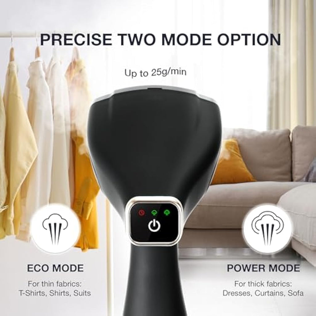 LEBENLANG Handheld Garment Steamer - 1500W Portable Fabric Iron, 300ml