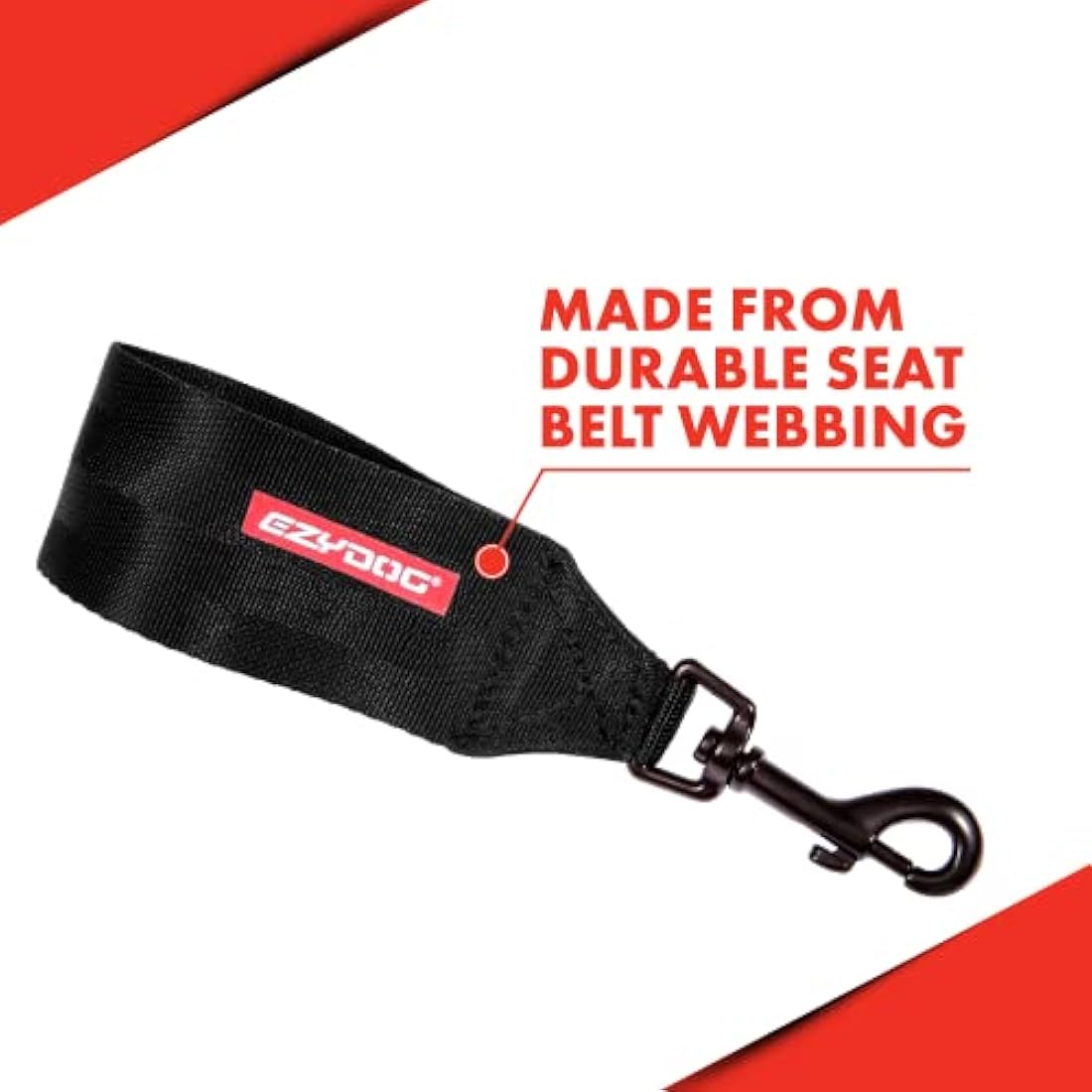 EzyDog Universal Dog Seat Belt – Durable Nylon Car Restraint Harness