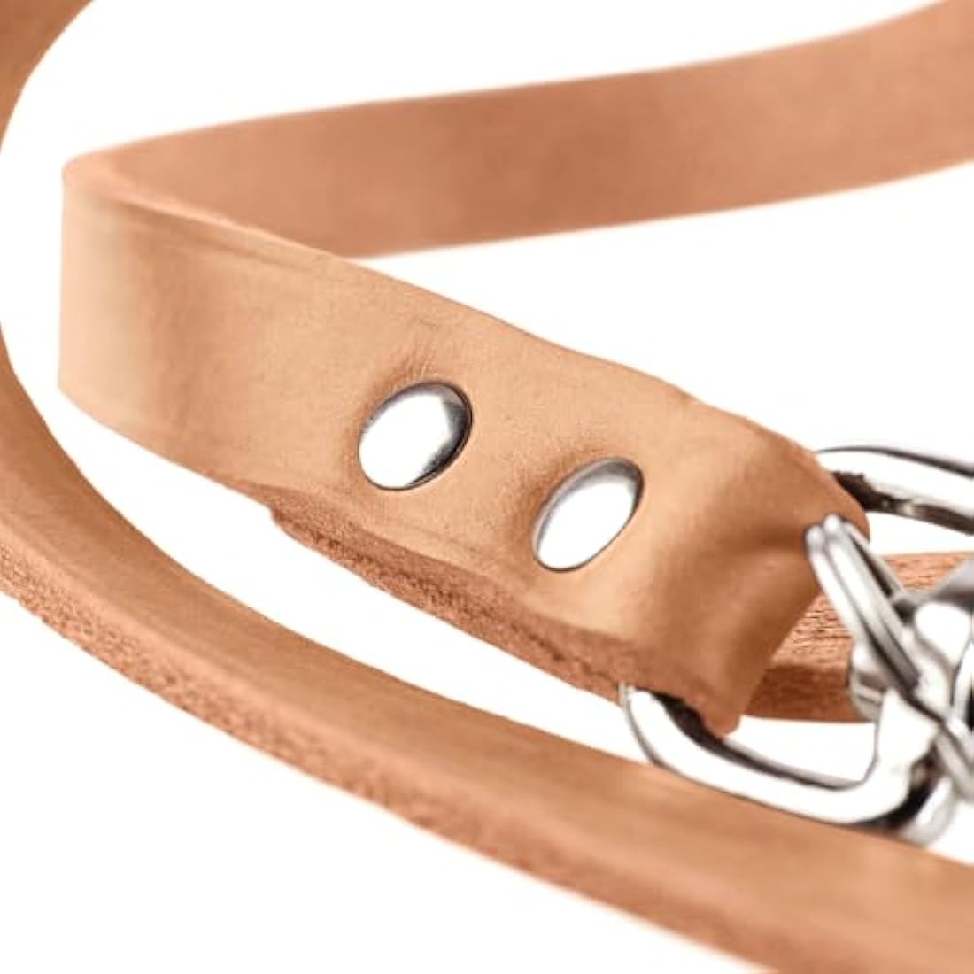 Hunter Training Leash – Soft Genuine Cow Leather Adjustable Dog Lead, Cognac