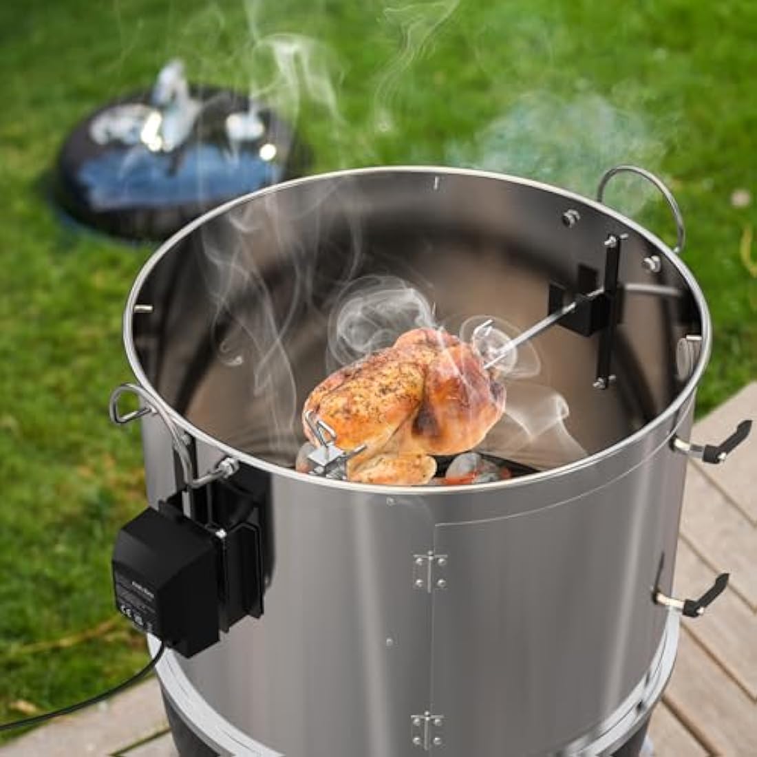 Onlyfire Stainless Steel Kettle Smoker Ring & Bacon Hanger for Weber 57cm