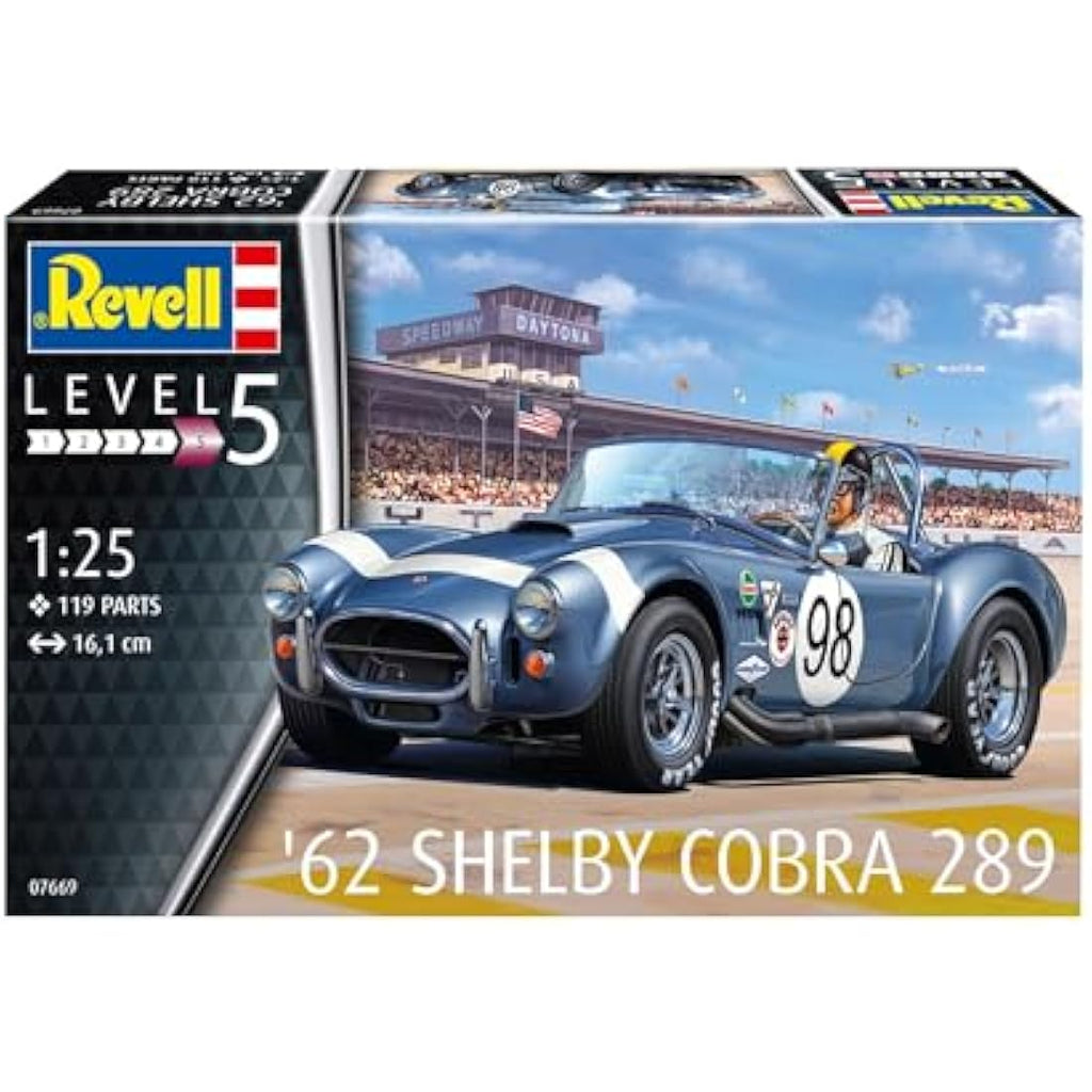 Revell '62 Shelby Cobra 289 1:25 Scale Plastic Model Kit