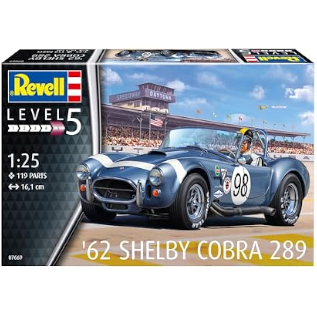 Revell '62 Shelby Cobra 289 1:25 Scale Plastic Model Kit