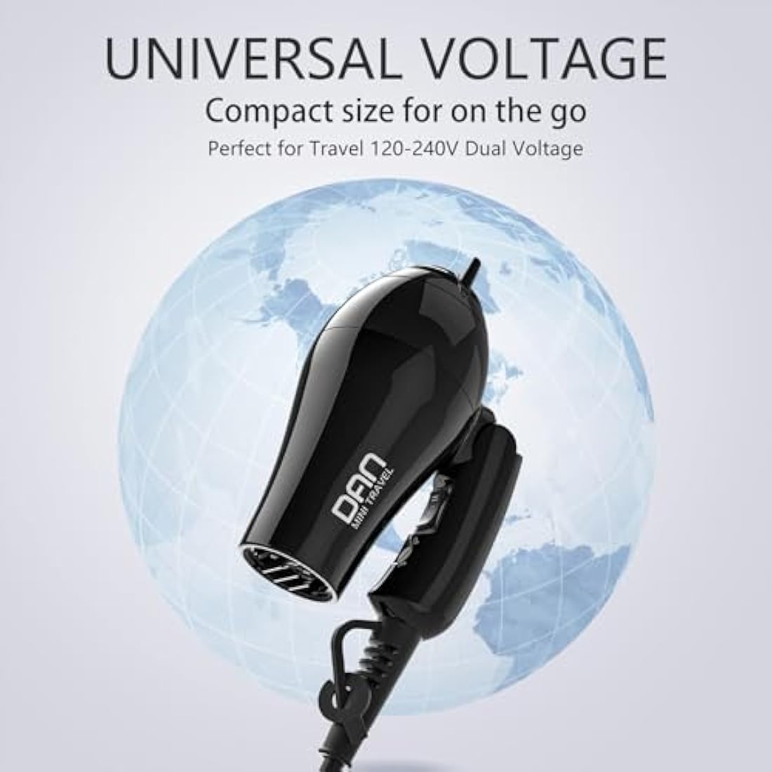 Dual Voltage Travel Hair Dryer – 1000W Folding Blow Dryer