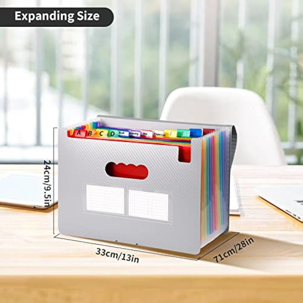 Expanding File Organiser | 24 Pockets A4 Document Folder