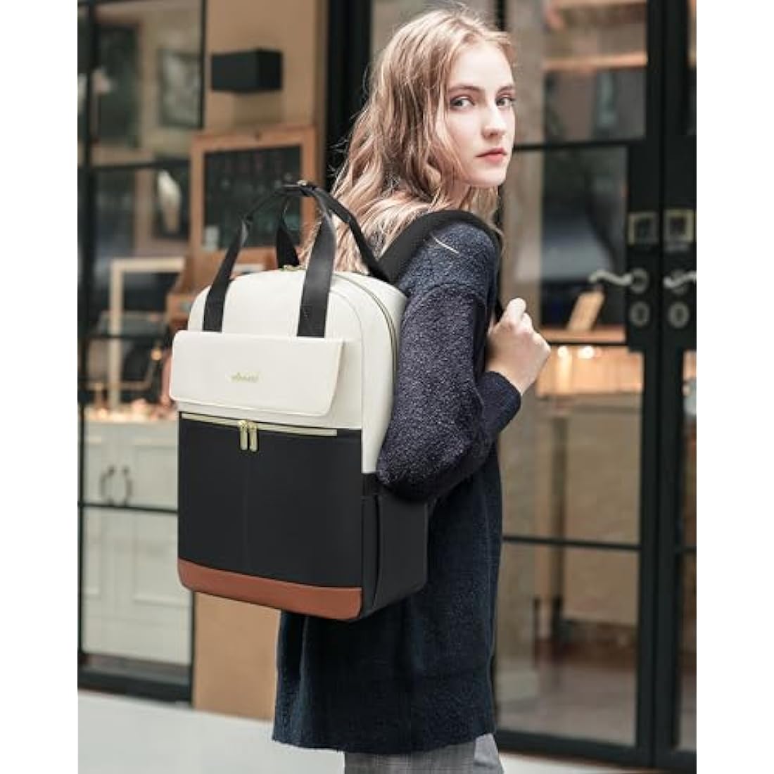 LOVEVOOK 17.3 Inch Laptop Backpack for Women | USB Charging Travel Bag