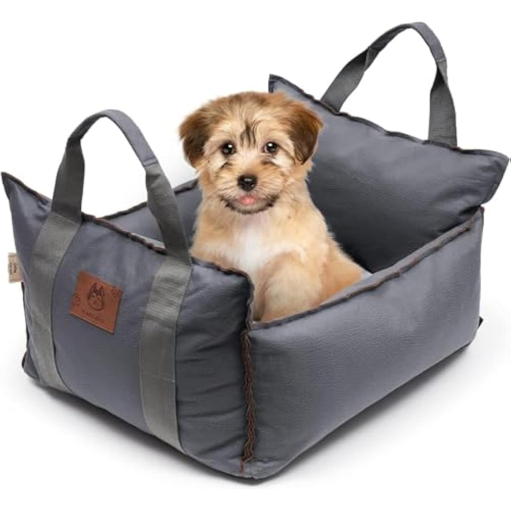 2-in-1 Dog Car Seat – Washable Waterproof Pet Booster Bed