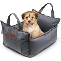 2-in-1 Dog Car Seat – Washable Waterproof Pet Booster Bed