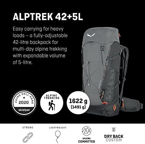 Salewa Alptrek 42+5 L Hiking Backpack | Alpine Trekking & Travel Pack