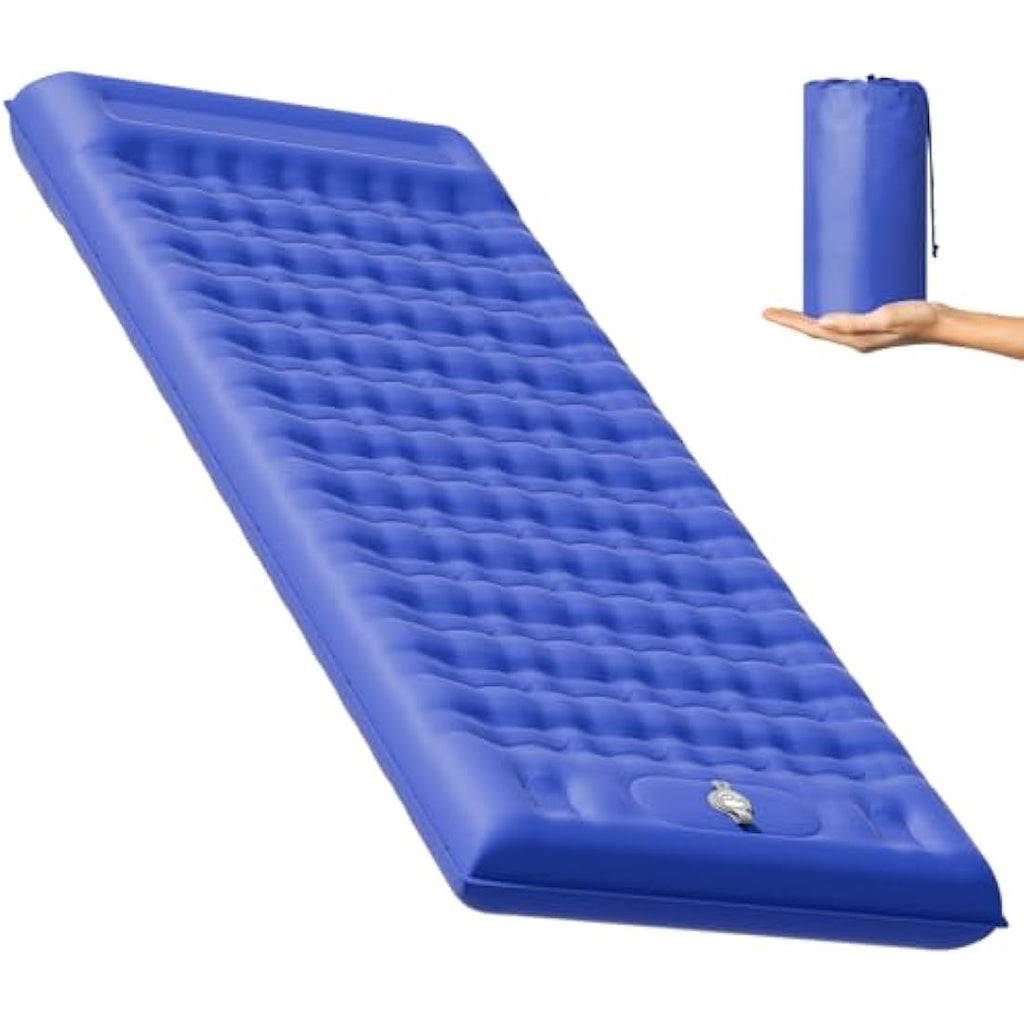 MAMBAKOTR Camping Sleeping Pad – Extra Thick Inflatable Mattress with Pump