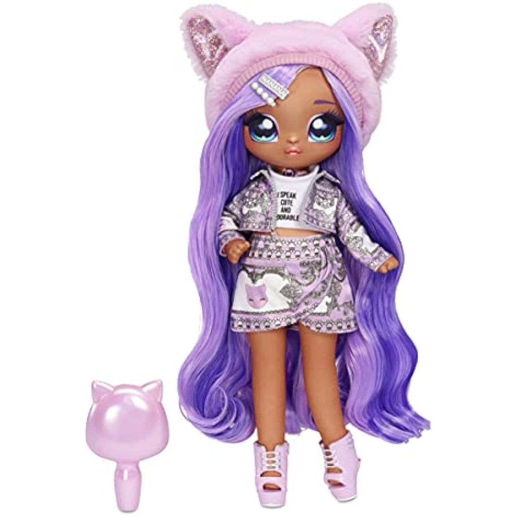 Na Na Na Surprise Lavender Kitty Family Doll Set with Plush Pet