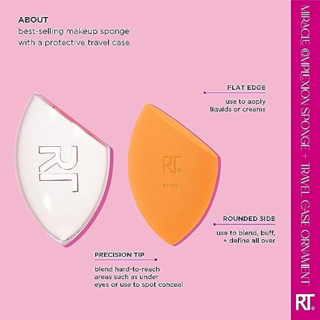 Real Techniques Miracle Complexion Sponge & Travel Case Holiday Ornament