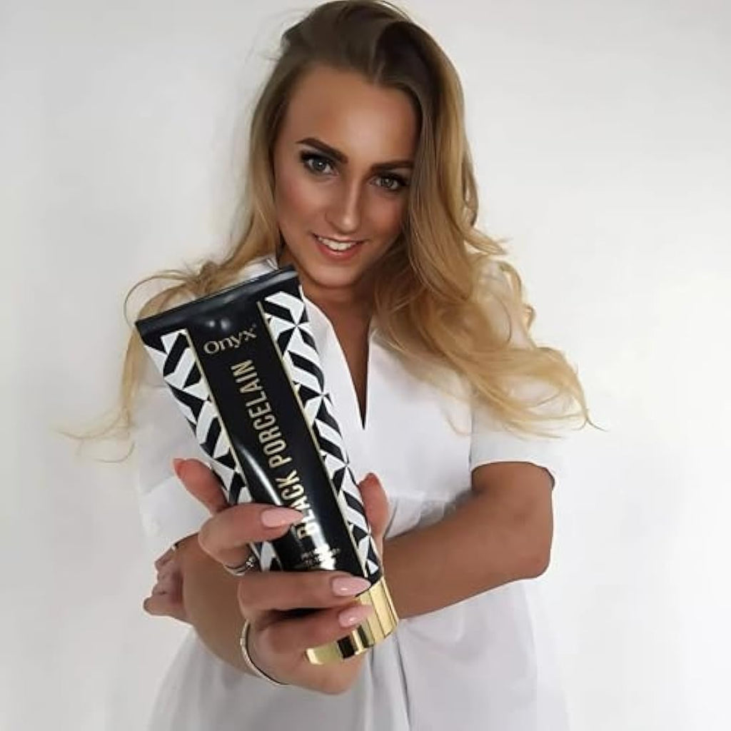 Onyx Black Porcelain Sunbed Cream | White Bronzer Tanning Lotion