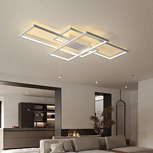 Modern LED Ceiling Light – Dimmable Flush Mount Chandelier