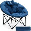 EVER ADVANCED XL Moon Chair – Heavy Duty Padded Folding Camping Chair