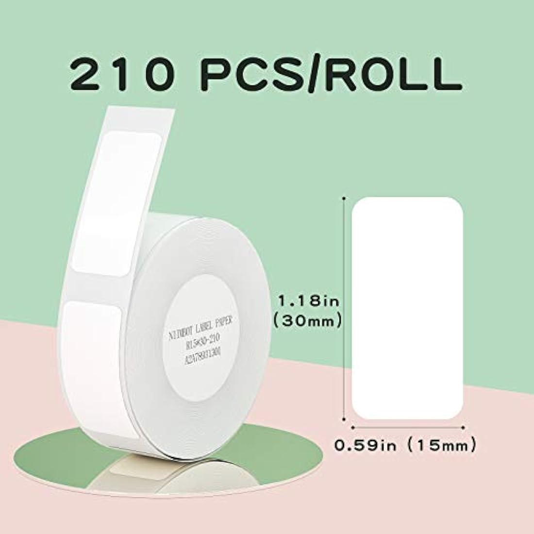 NIIMBOT Thermal Label Paper | White Waterproof Stickers for D11 D110 D101
