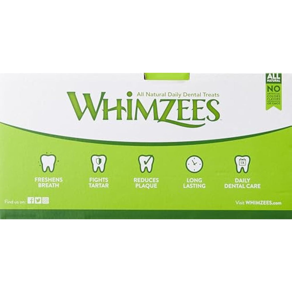 Whimzees Natural Dental Dog Treats – Large Grain-Free Stix, 50 Count