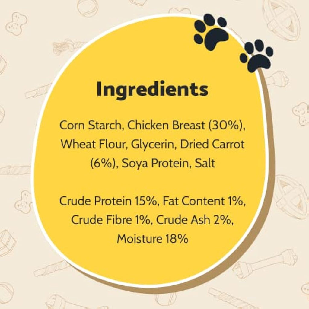 Good Boy Mega Chewy Chicken with Carrot Dog Treats – 14 x 100g Bulk Pack