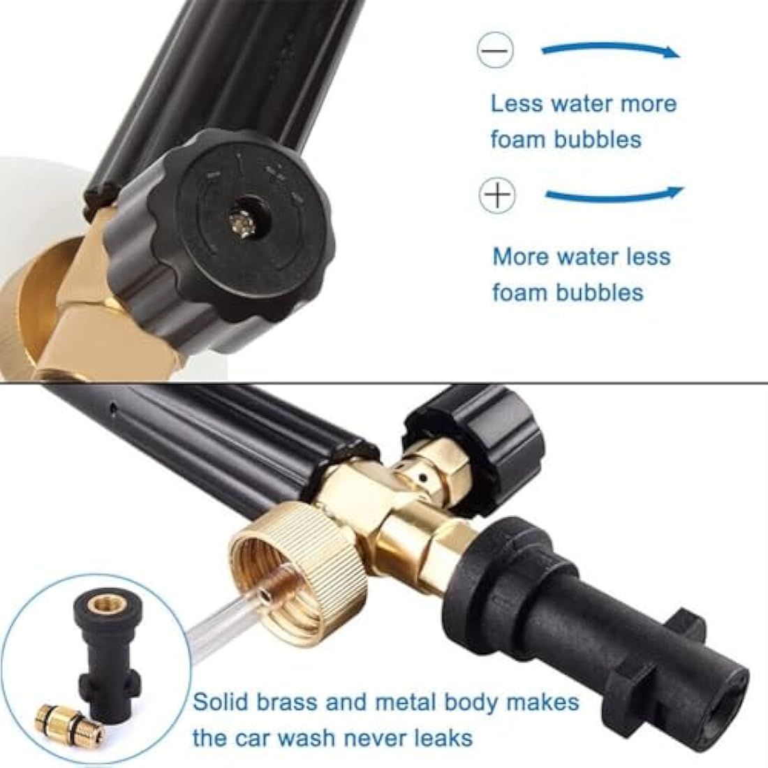 Snow Foam Gun for Karcher K2-K7 | Brass Pressure Washer Lance