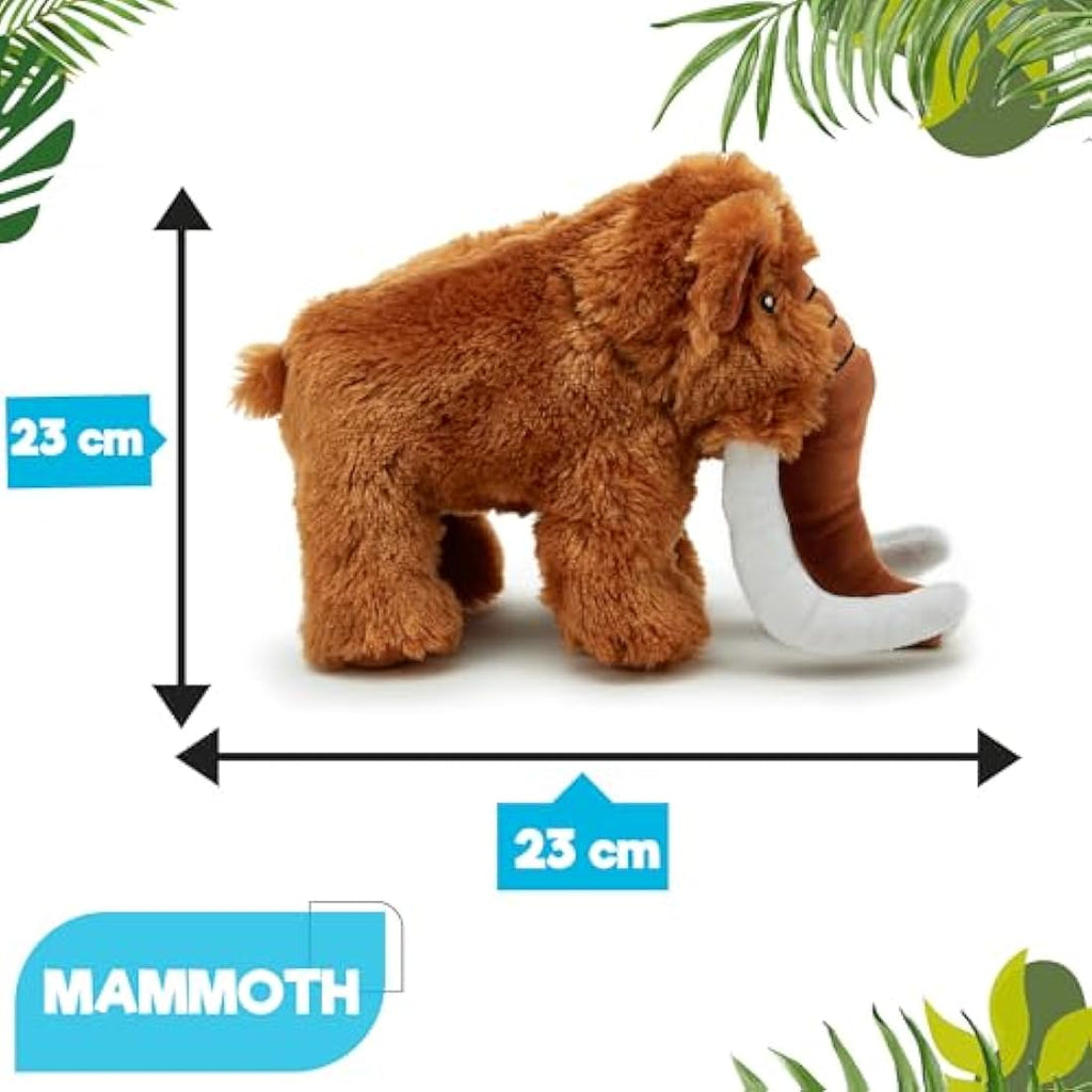 Zappi Co Mammoth Plush Toy – 23cm Ultra Soft Recycled Eco-Friendly Gift