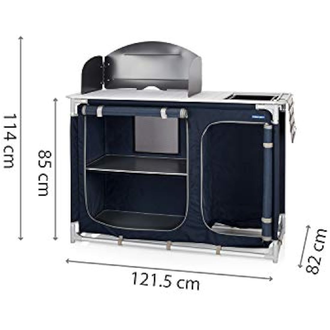 Campart Outdoor Camping Kitchen – Portable Aluminum Unit with Sink