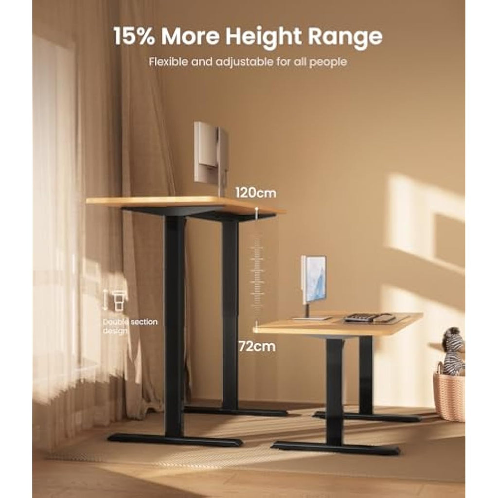 MAIDeSITe Electric Standing Desk Frame – Heavy Duty Steel Sit-Stand Base