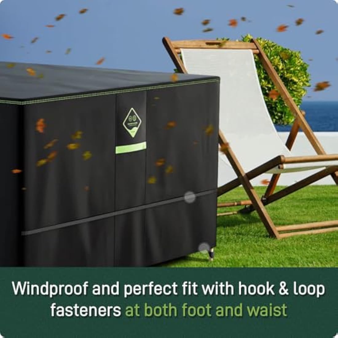 AWNIC Waterproof Garden Furniture Cover – 420D Oxford Patio Table Cover