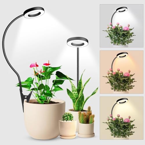 Wolezek Full Spectrum LED Grow Lights for Indoor Plants - 2 Pack