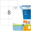 HERMA Self-Adhesive Shipping Labels | 105x74mm White A4 Sheets | 1600 Pack