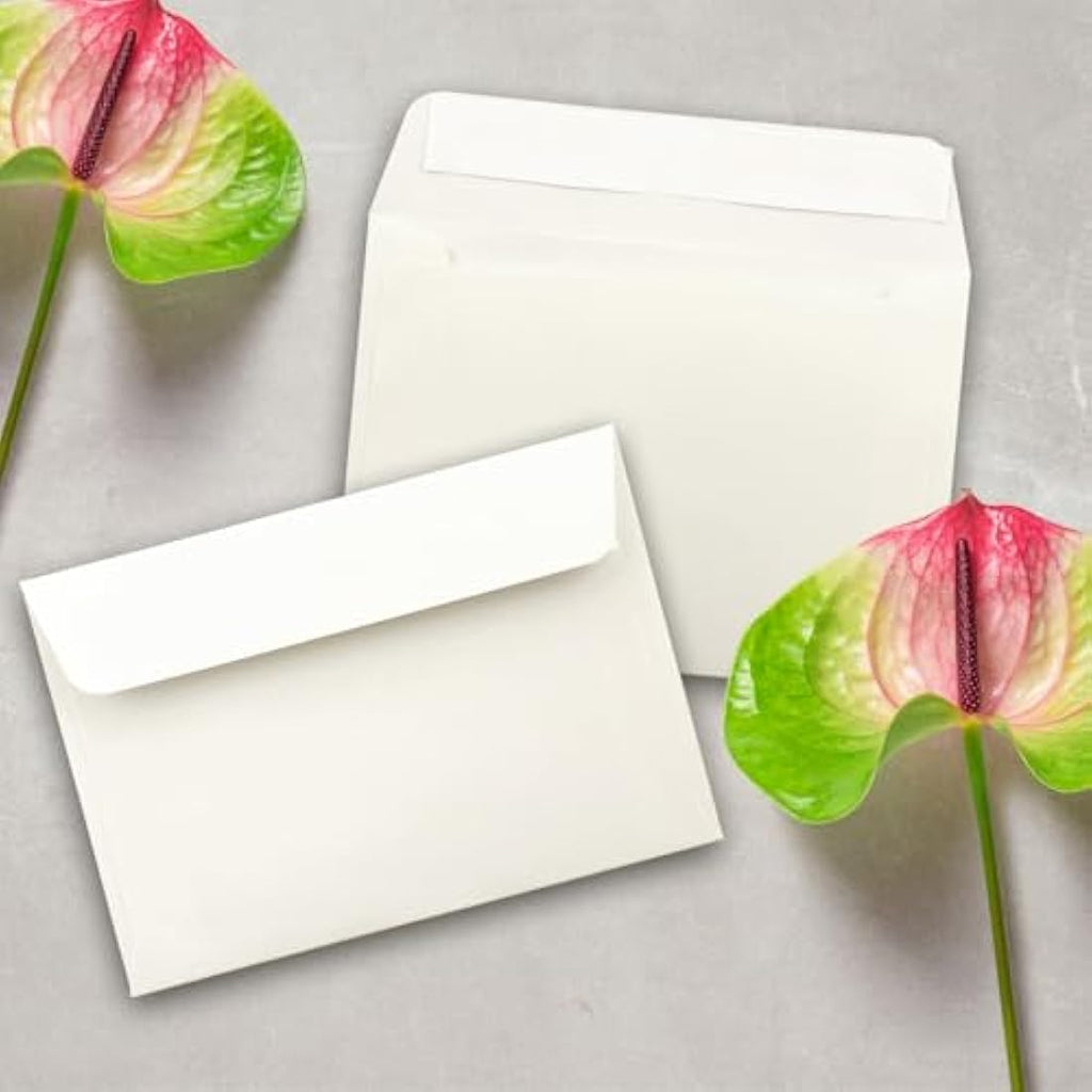 Gustav Neuser C6 Envelopes - Natural White Self-Adhesive - 200 Pack