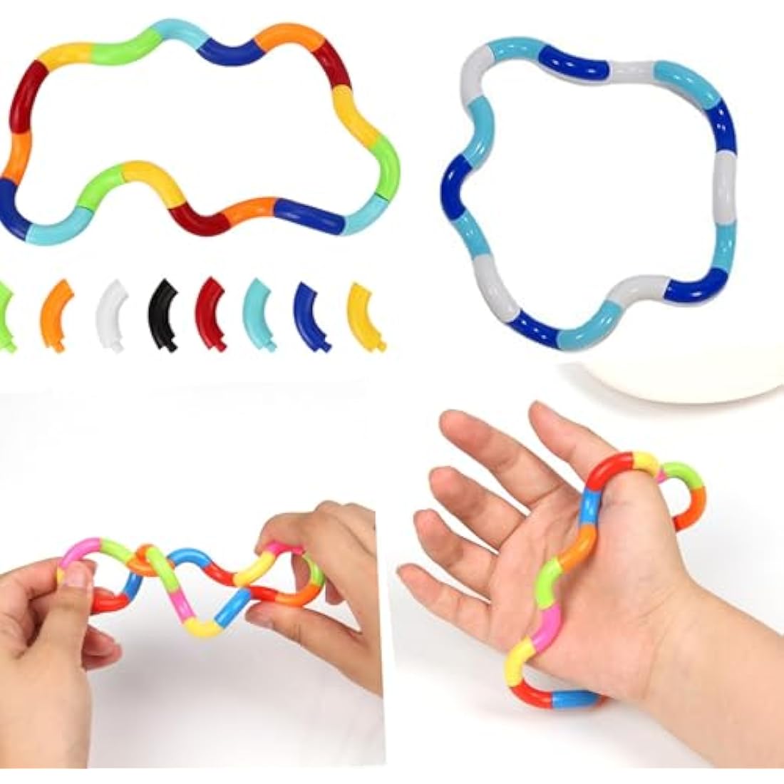 Jolof Store Tangle Fidget Toy – 7 PCS Twisty Sensory Stress Relief