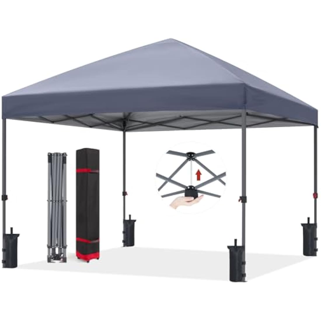 ABCCANOPY 2.5x2.5M Pop Up Gazebo - Heavy Duty Commercial Canopy, Grey