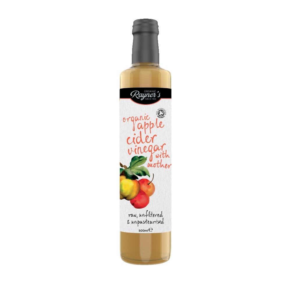Rayner's Organic Raw Apple Cider Vinegar with Mother - 6 x 500ml