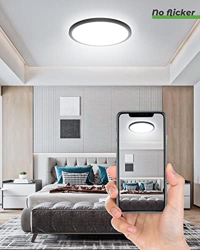 Zemty 2-Pack 29W LED Ceiling Light – 3 Color Temperature Flush Mount