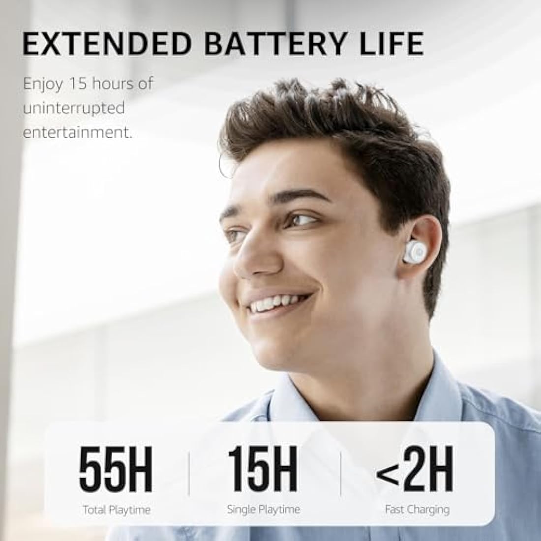 TOZO T10 Wireless Earbuds | Bluetooth 5.3 IPX8 Waterproof Headphones