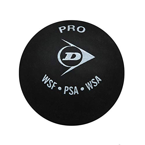 Dunlop Pro Squash Balls | Double Yellow Dot Tournament Pack - 12 Count