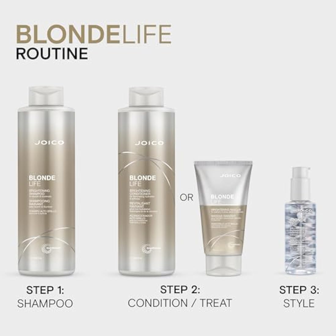 Joico Blonde Life Brightening Conditioner | Anti-Brassy & Hydrating 1000ml