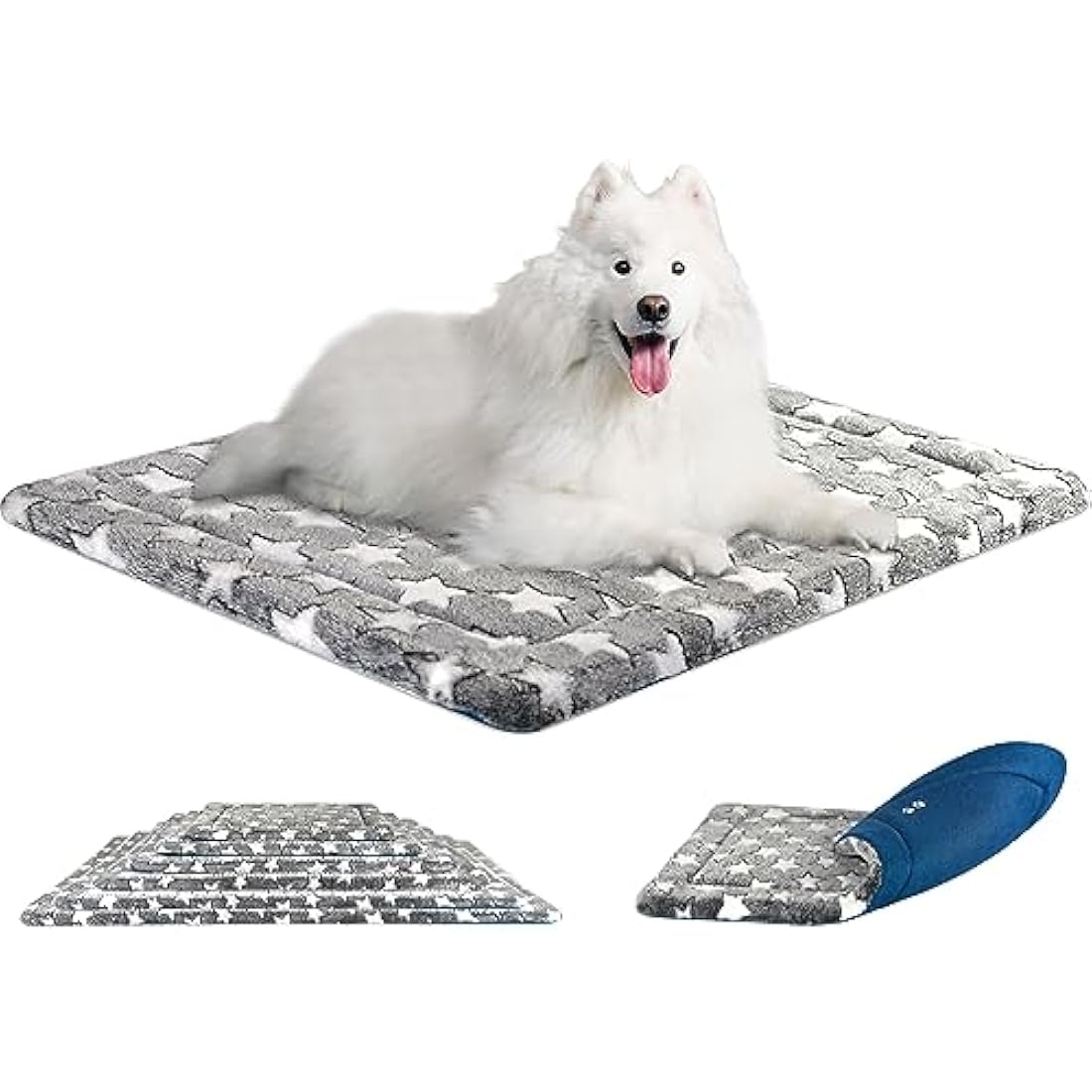 KROSER Reversible Dog Bed Mat | Extra Large Washable Foam Mattress