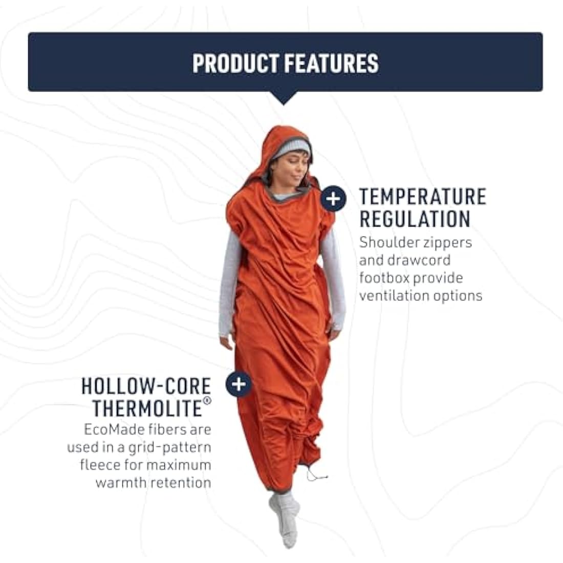 Sea to Summit Reactor Fleece Mummy Sleeping Bag Liner – Thermolite