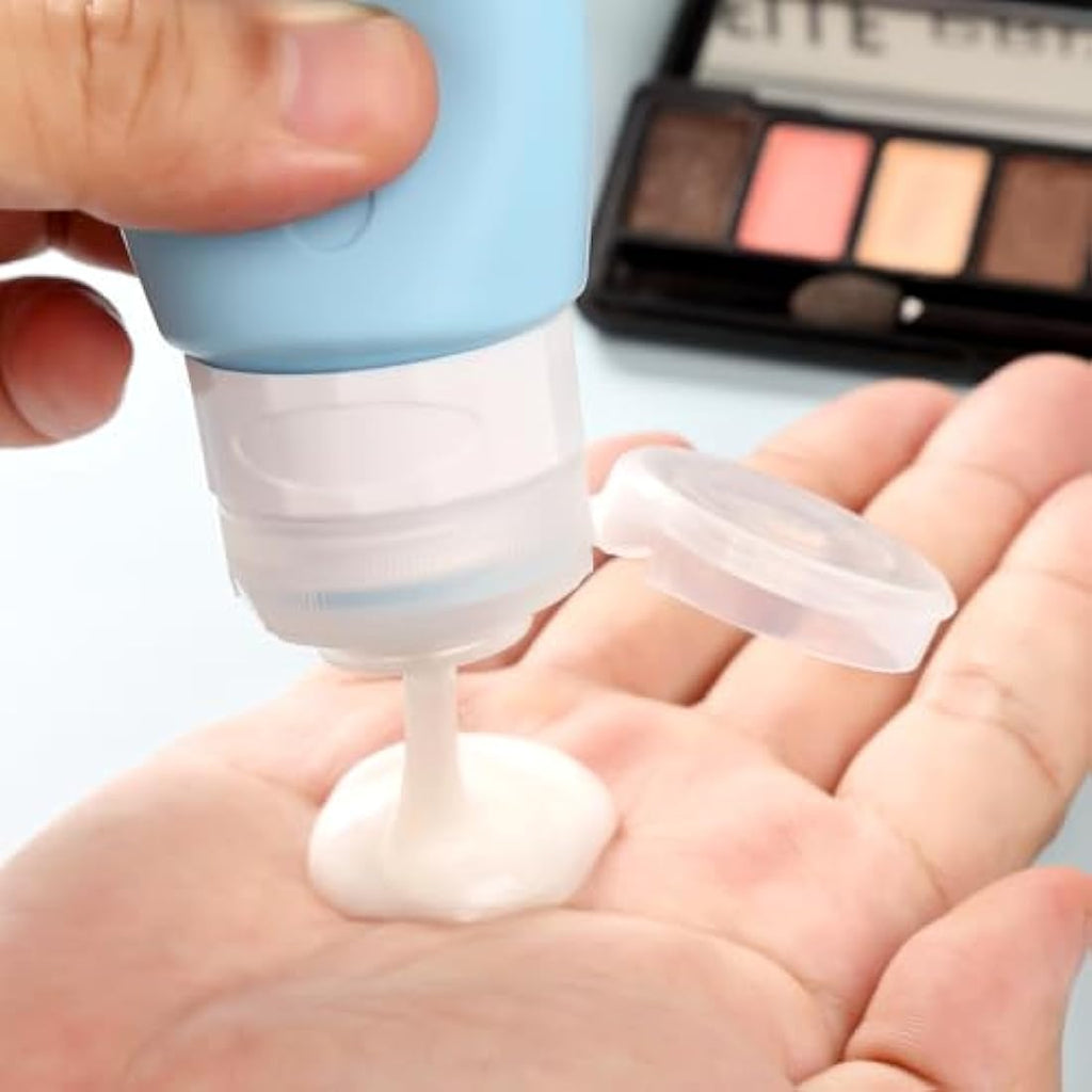 Gemice Silicone Travel Bottles – 4 Pack Leakproof TSA Approved (90ml)