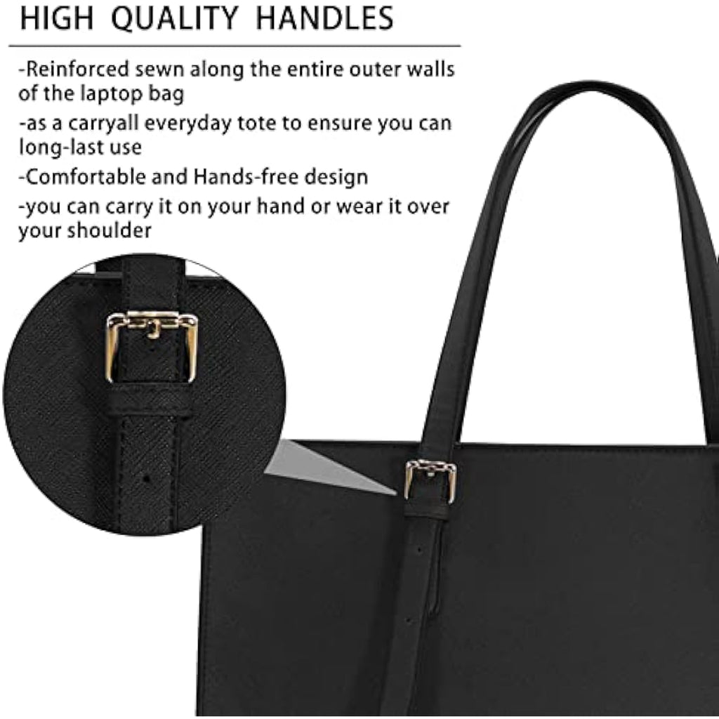 15.6 inch Laptop Tote Bag for Women | Business Work Handbag
