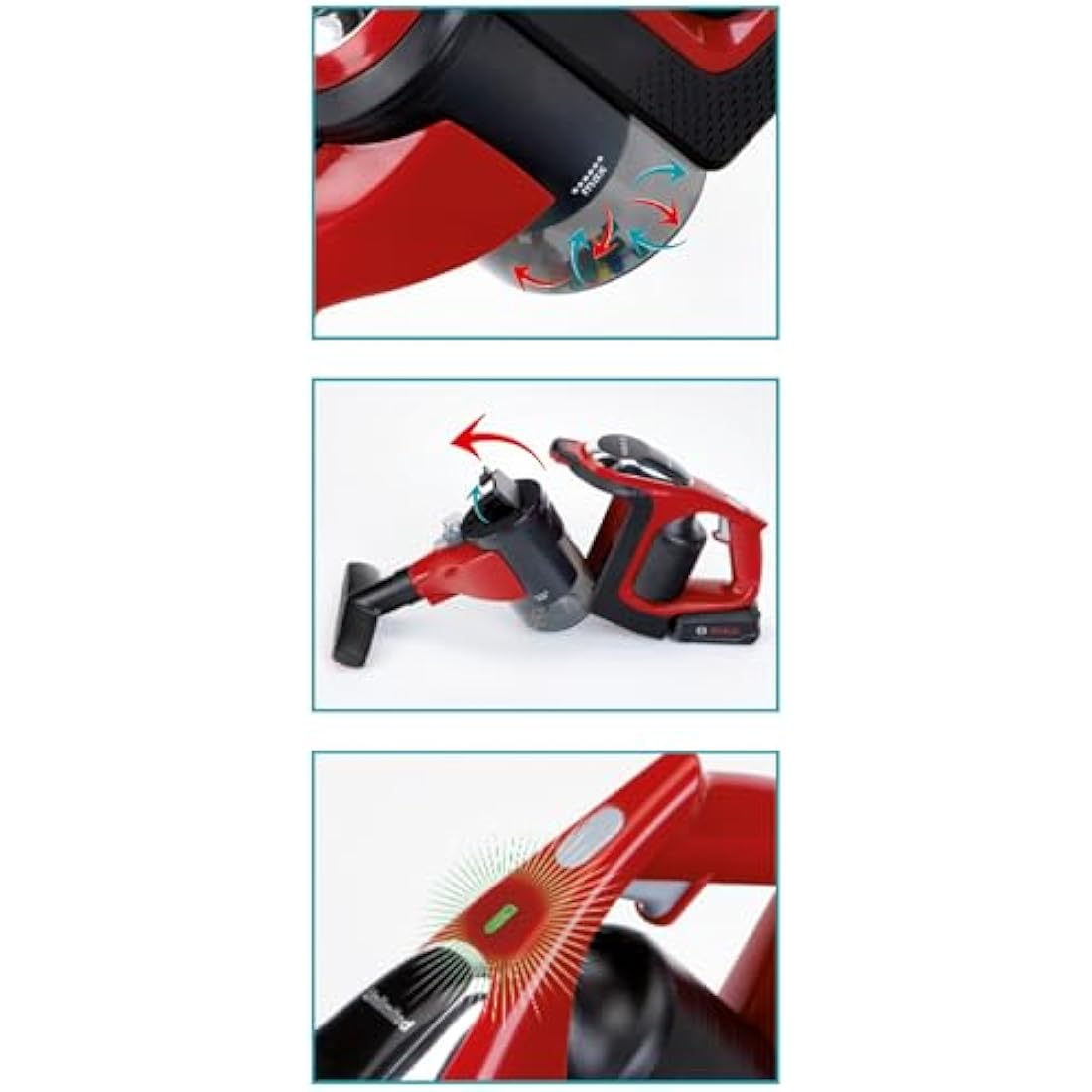 Theo Klein Bosch Unlimited Toy Vacuum Cleaner with Suction and Sound