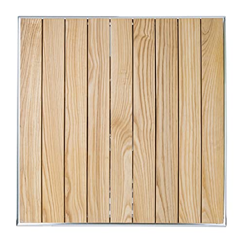 Jolof Store Ash Wood Square Bistro Table – Folding Indoor Outdoor Patio