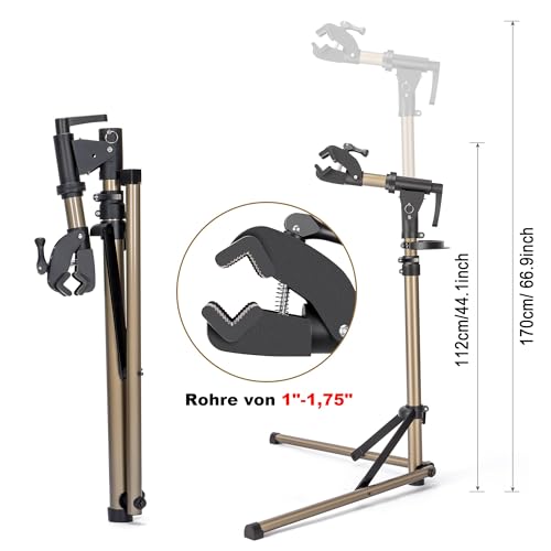 CXWXC Fahrrad Montageständer – E-Bike Reparaturständer bis 36kg, Faltbar