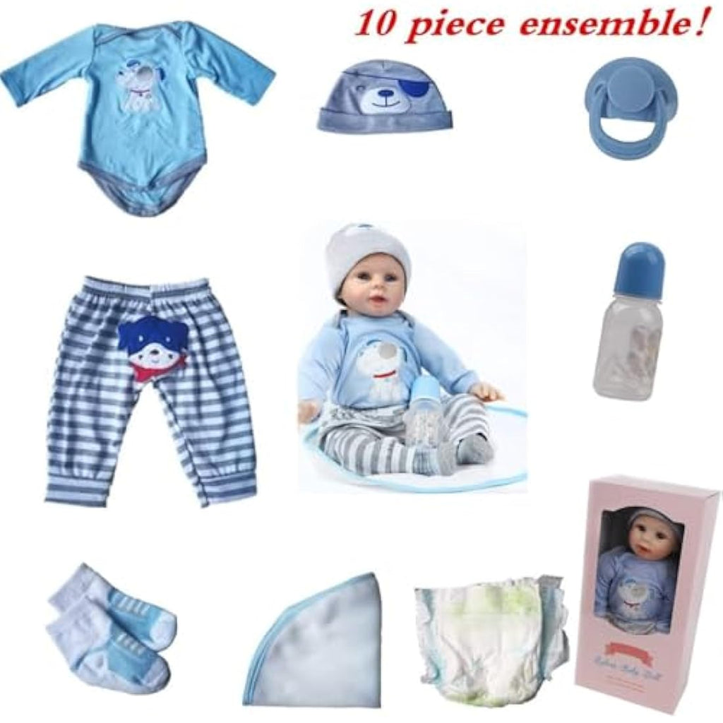 ZIYIUI 22 Inch Reborn Baby Doll | Realistic Silicone Vinyl Handmade Toy