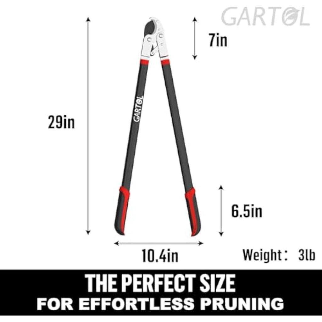 GARTOL 29" Heavy Duty Anvil Loppers – 2 Inch Capacity Branch Cutter