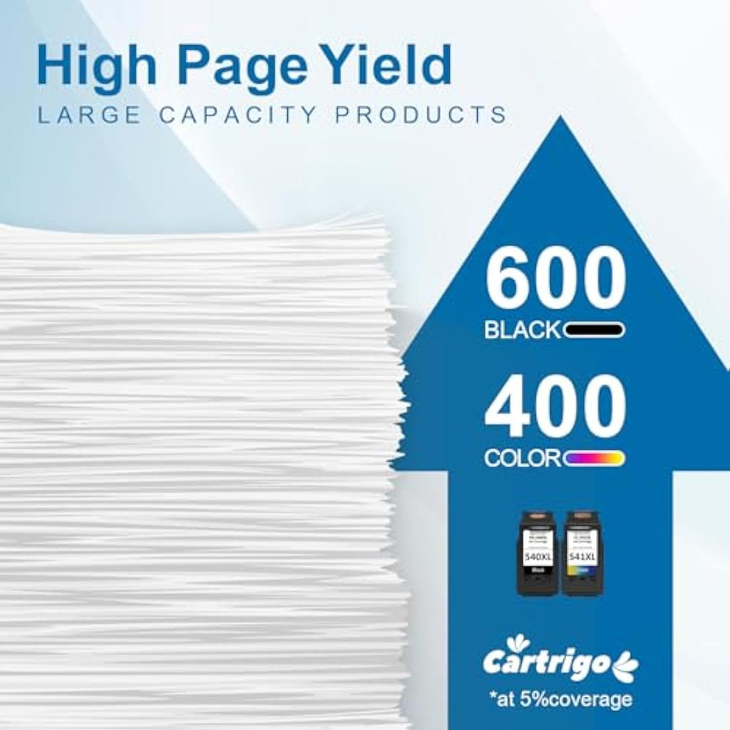 CARTRIGO 540XL 541XL Remanufactured Ink Cartridges for Canon Pixma
