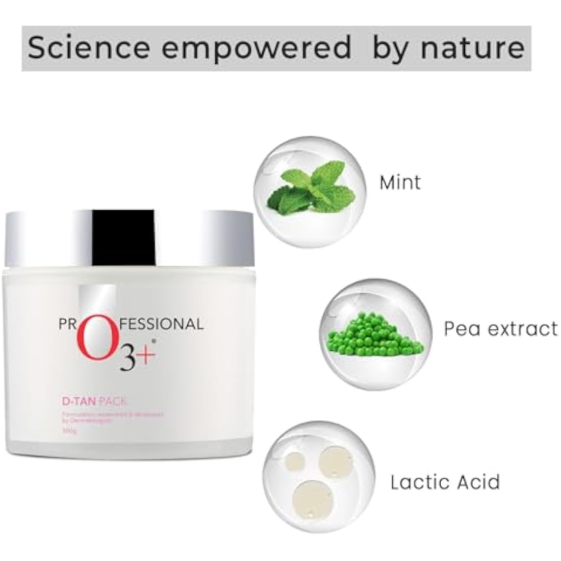 O3+ D-TAN Pack - Tan Removal Face & Body Mask with Mint Oil (300g)