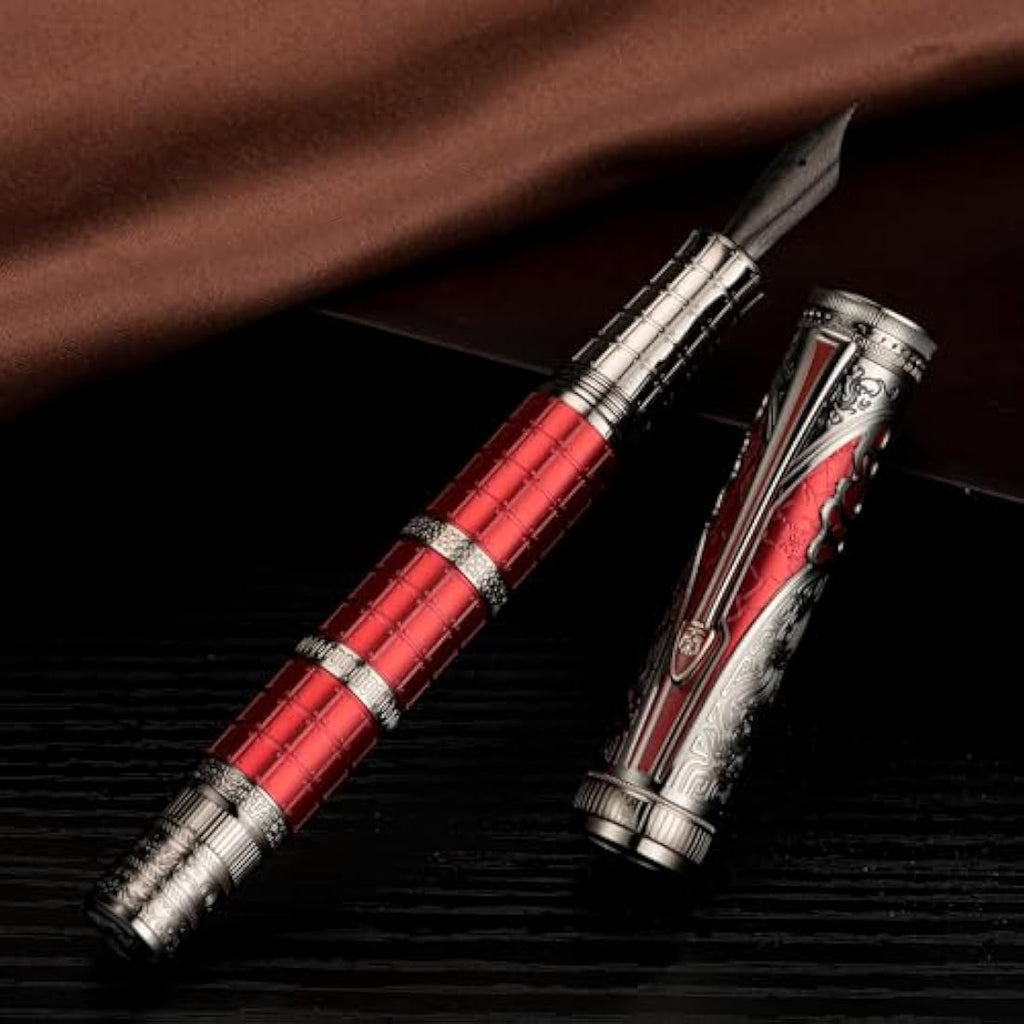 Hongdian D5X Fountain Pen – Qin Dynasty Retro Engraved EF Nib Set